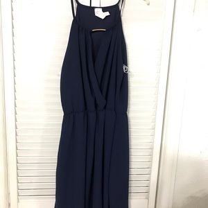 Short Blue Halter Dress